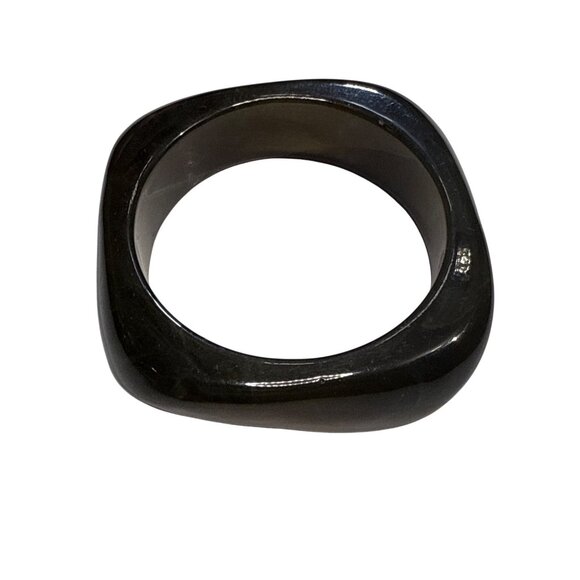 vintage Modernist Art Deco Translucent Celluloid Bangle Bracelet - Picture 7 of 11